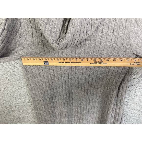 In 2 By In Cashmere Cardigan Sweater Women’s Small Cableknit Long Hooded - Picture 10 of 10